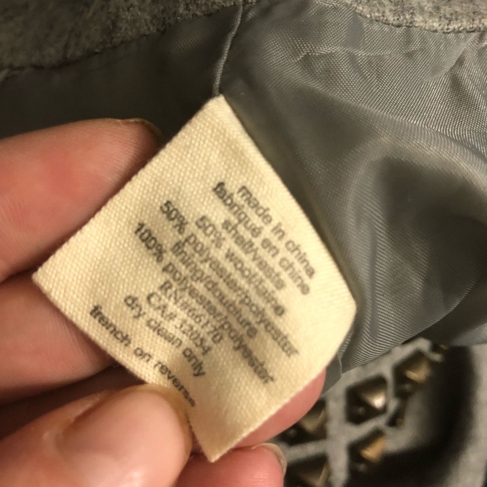 🔥Urban outfitters Silence + noise Gray Wool Skirt - Picture 4 of 4